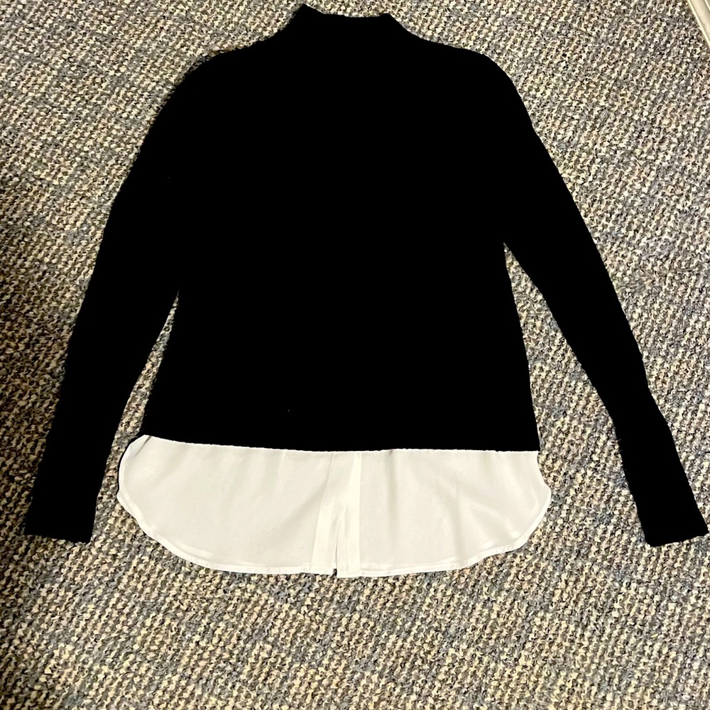 Saks Fifth Avenue Sweater with Peek-a-Boo Blouse